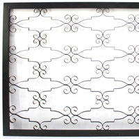 43" X 63" Black Metal Wall Decor