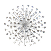 Silver Acrylic Burst Metal Wall Decor