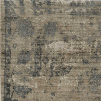 9' X 13' Viscose Sand Or Blue Area Rug