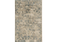 9' X 13' Viscose Sand Or Blue Area Rug