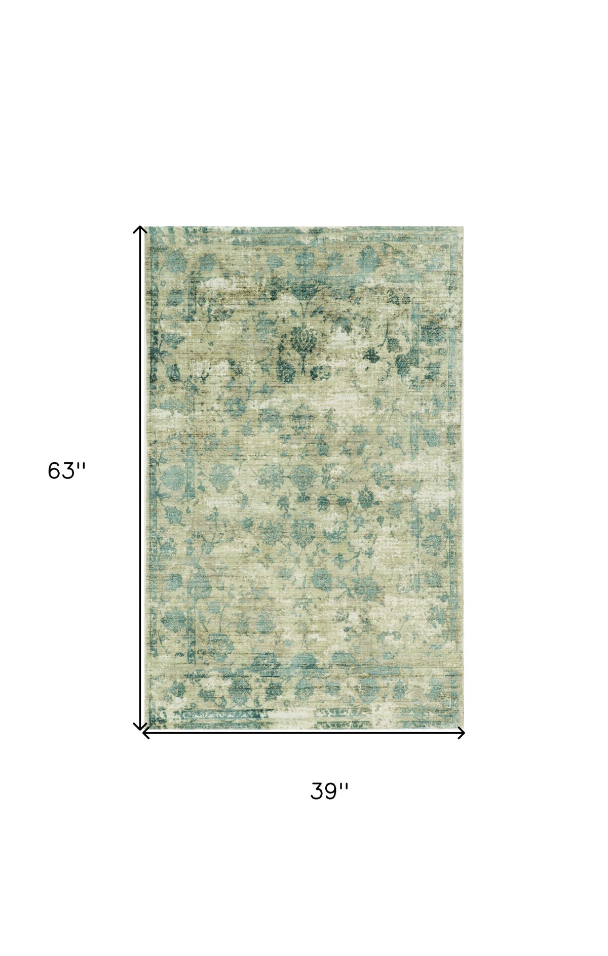 9' X 13' Viscose Sand Or Blue Area Rug