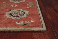 5' X 8' Sienna Floral Vine Wool Indoor Area Rug