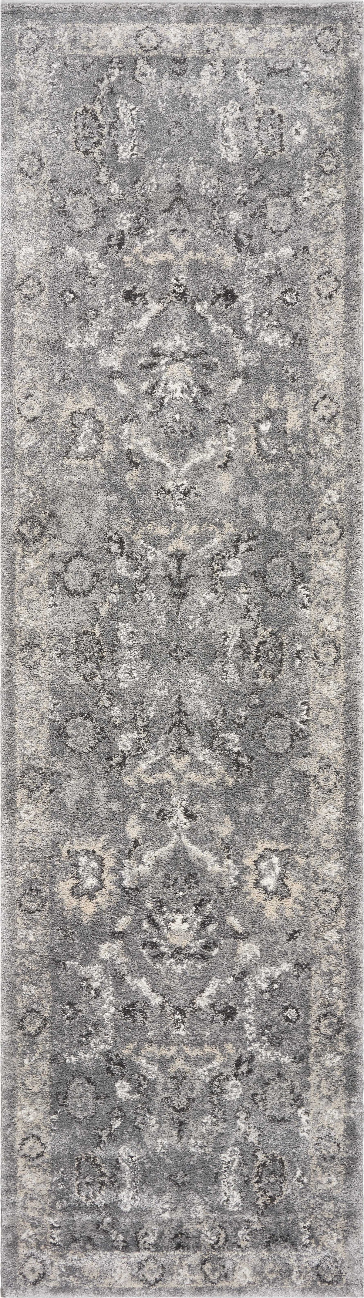 7' X 9'  Polypropylene Grey Area Rug