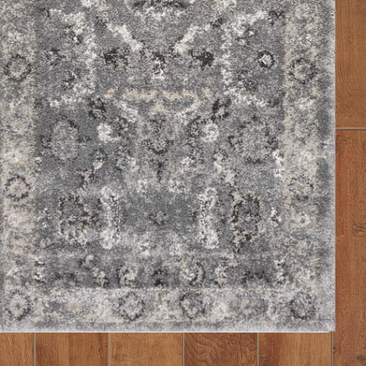 7' X 9'  Polypropylene Grey Area Rug