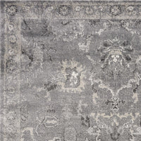 7' X 9'  Polypropylene Grey Area Rug