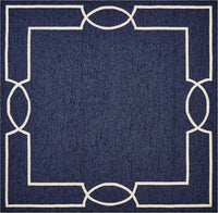 7' X 7' Ocean Blue Area Rug