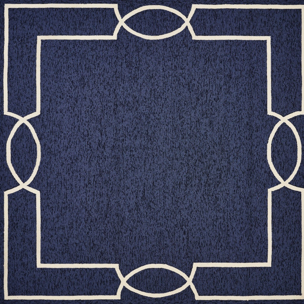 7' X 7' Ocean Blue Area Rug