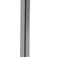 Black Nickel Finish Metal Tall White Shade Table Lamp