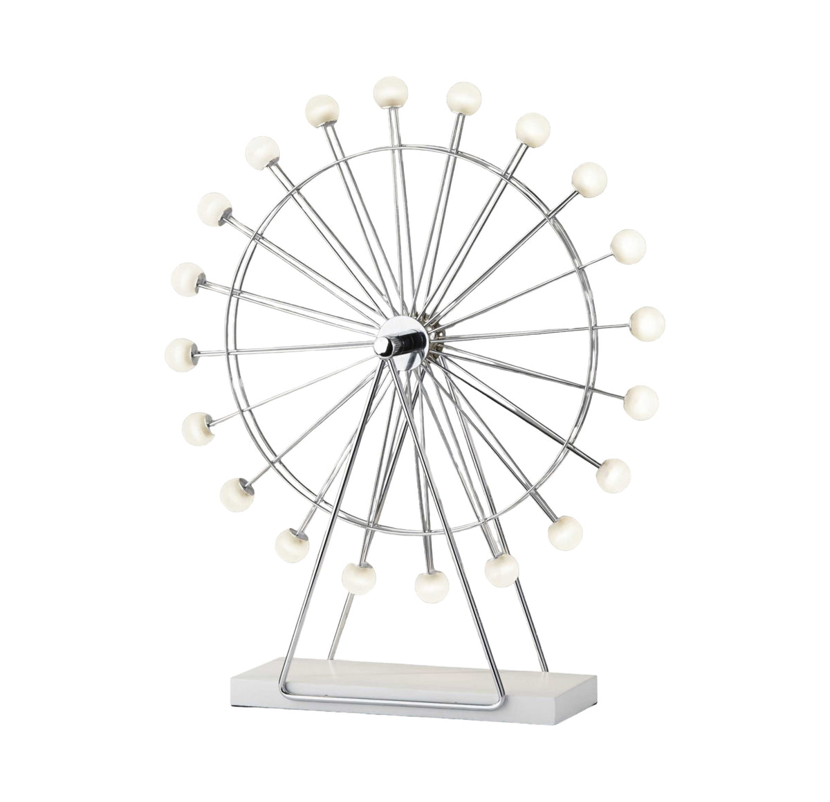 22" Off White Metal Multi Light Bedside LED Table Lamp With Off White Globe Shade