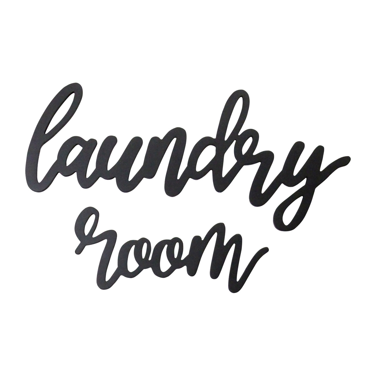 16" X 24" Black Laundry Room Wall Decor