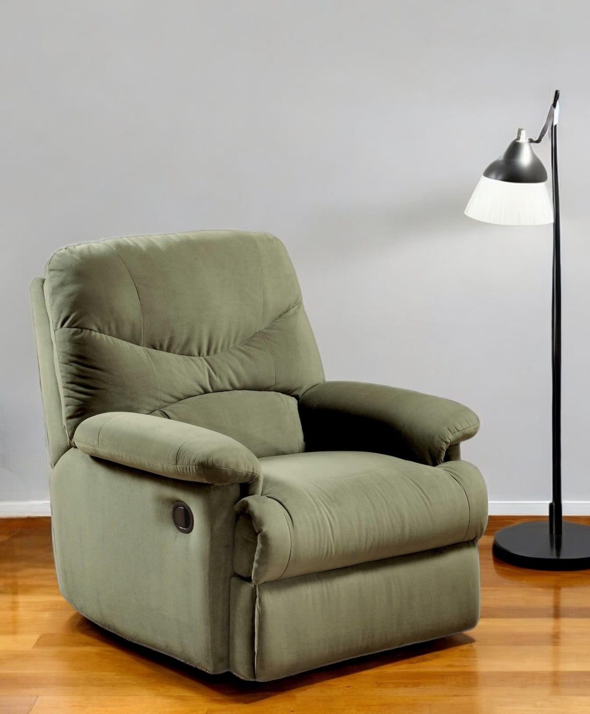 35" Sage Microfiber Recliner