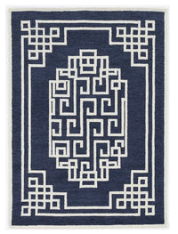 2' X 4' Ivory Wool Medallion Hand Tufted Area Rug