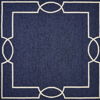 7' X 7' Ocean Blue Area Rug