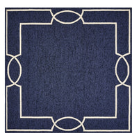 7' X 7' Ocean Blue Area Rug