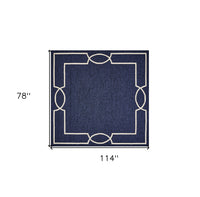 7' X 7' Ocean Blue Area Rug