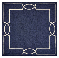 7' X 7' Ocean Blue Area Rug