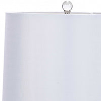 Set of Two 28" White With White Drum Shade