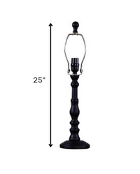 25" Black Urn Table Lamp