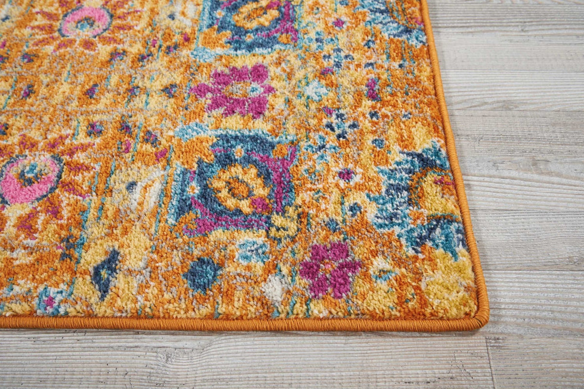 2' X 3' Sunset Floral Power Loom Area Rug