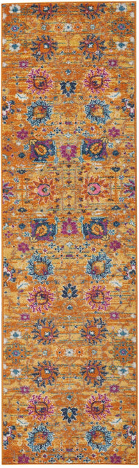 2' X 3' Sunset Floral Power Loom Area Rug