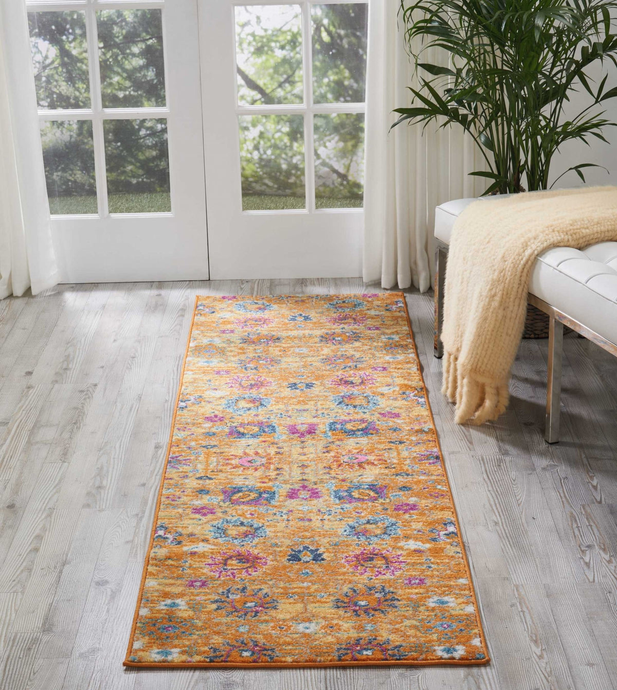 2' X 3' Sunset Floral Power Loom Area Rug