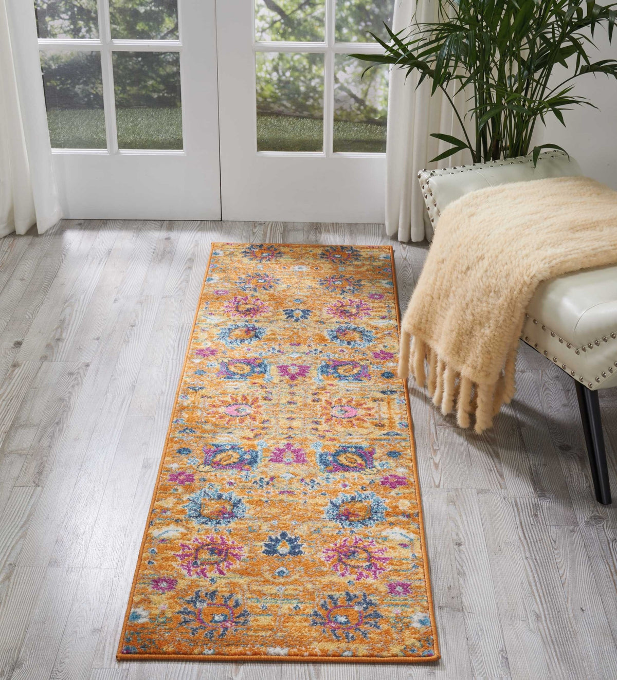 2' X 3' Sunset Floral Power Loom Area Rug