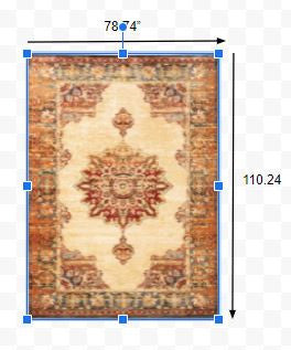 5’ X 7’ Gold And Orage Floral Medallionarea Rug