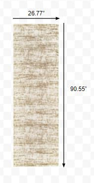 5' X 8' Ivory And Gray Abstract Strokes Area Rug