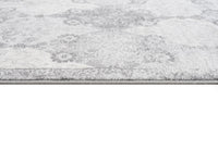 2’ X 3’ Gray Distressed Trellis Pattern Scatter Rug