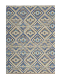 3’ x 5’ Blue Decorative Lattice Area Rug