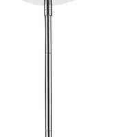 Brielle 1-Light Polished Nickel Pendant With Textured Glass Shade