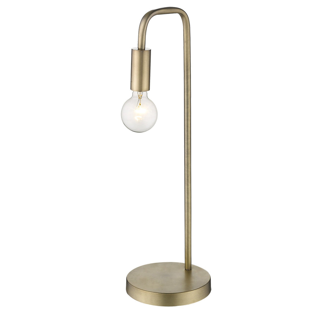 26" Brass Metal Table Lamp