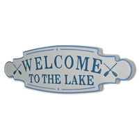 Welcome to the Lake Metal Wall Plate