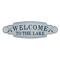 Welcome to the Lake Metal Wall Plate