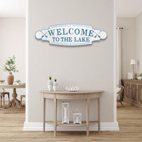 Welcome to the Lake Metal Wall Plate