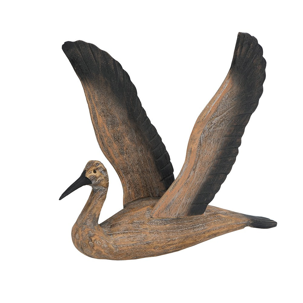 Set of Three Flying Geese Carved Wood 3D Wall Art