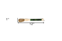 Green Jade Abacus Disc Decorative Calligraphy Brush