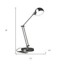 Brushed Nickel LED Adjustable Desk Lamp