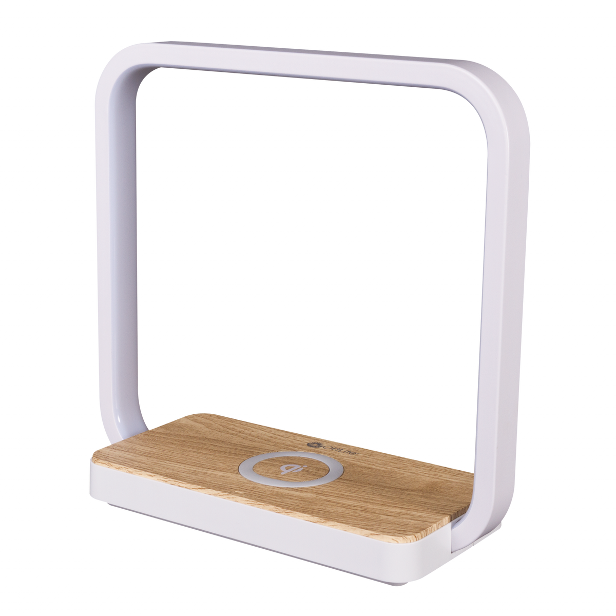 Contemporary White Wireless Phone Charger