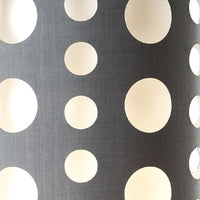 33" Gray and White Mod Dot Novelty Table Lamp