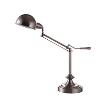 Silver Metal Swing Arm Table Lamp