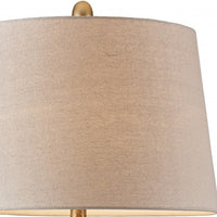 Primo Tall Silver and Gold Table Lamp