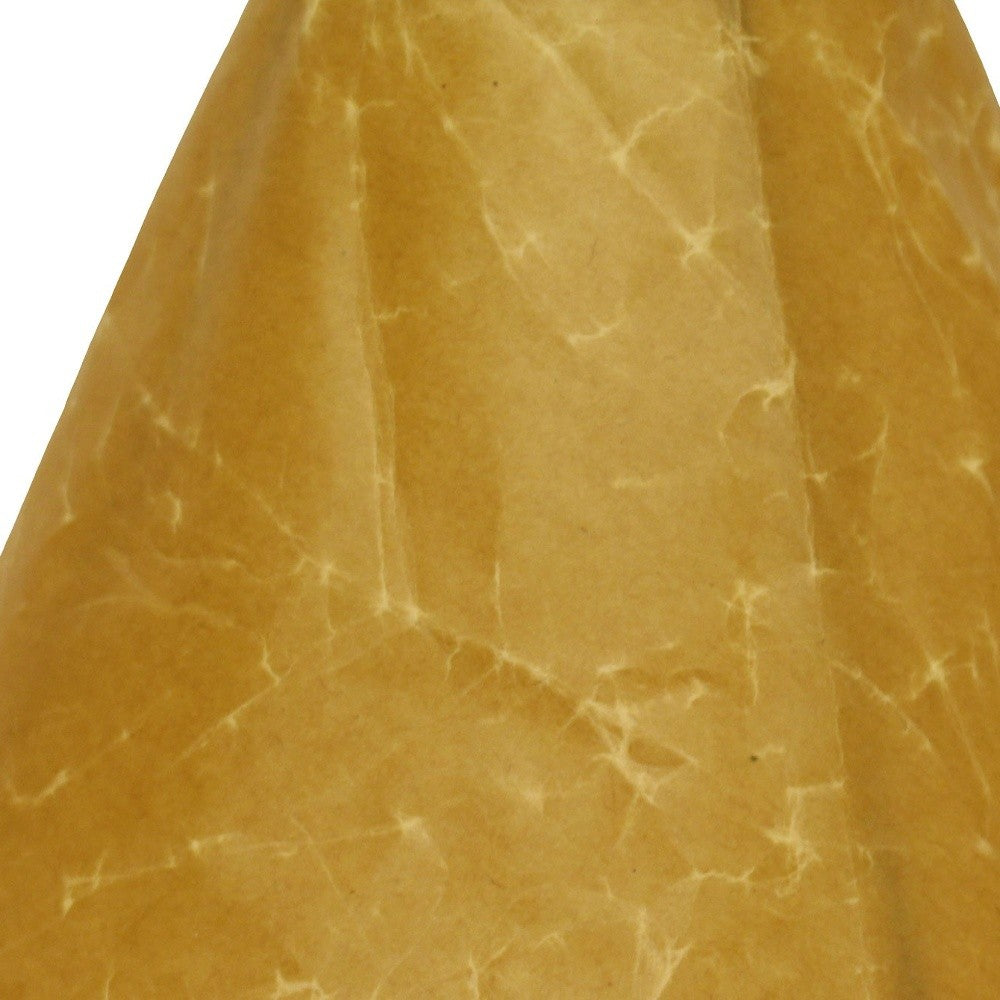 18" Brown Slanted Empire Crinkle Oil Paper Lampshade