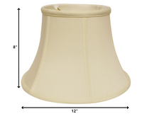 12" Ivory Drum No Slub Lampshade