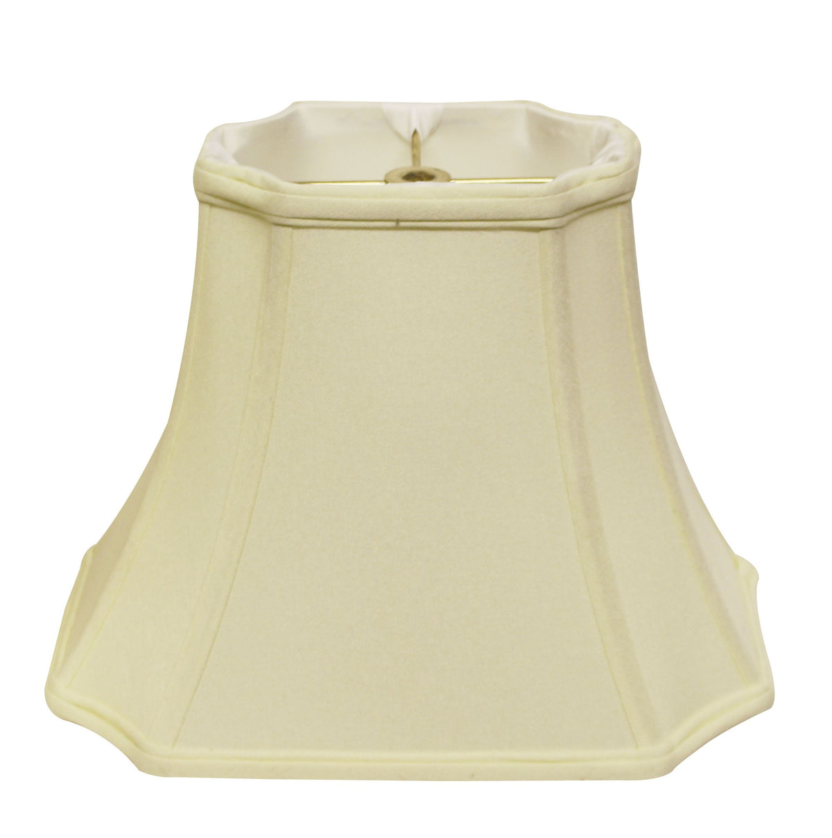 13" Ivory Inverted Rectangle Shantung Lampshade