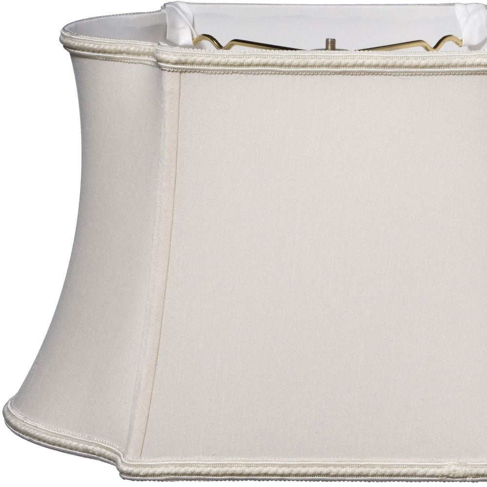 12" Cream Premium Oblong Shantung Lampshade