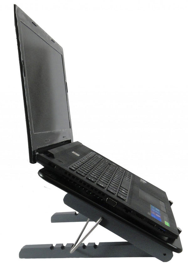 Black Adjustable Five Level Ergonomic Laptop Stand