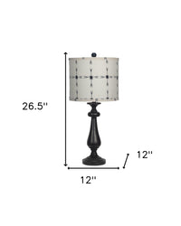 Black Candlestick Tribal Arrows Shade Table Lamp