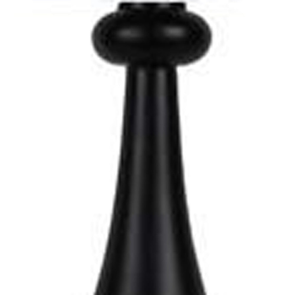 27" Black Standard Table Lamp Black White