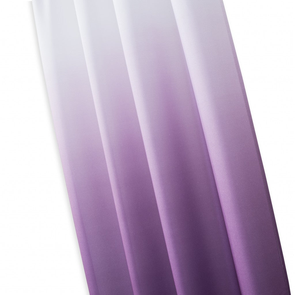 Set of Two 84"  Purple Ombre Window Curtain Panels